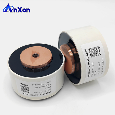 D1 1100V 1.4UF 500kVar High Frequency Power Film Capacitor Water Conduction Cooled supplier