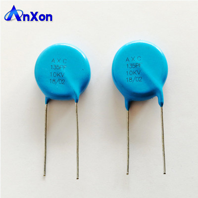 Medical Machine Lead Ceramic Capacitor 20KV 135PF SL Leaded Type Disc Capacitor supplier