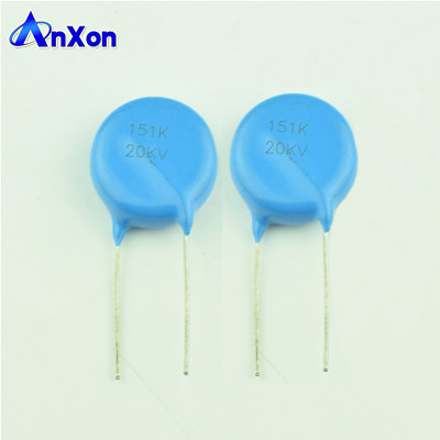 Blue Disc Ceramic Capacitor 20KV 150PF SL Xenon headlamps Ceramic Capacitor supplier